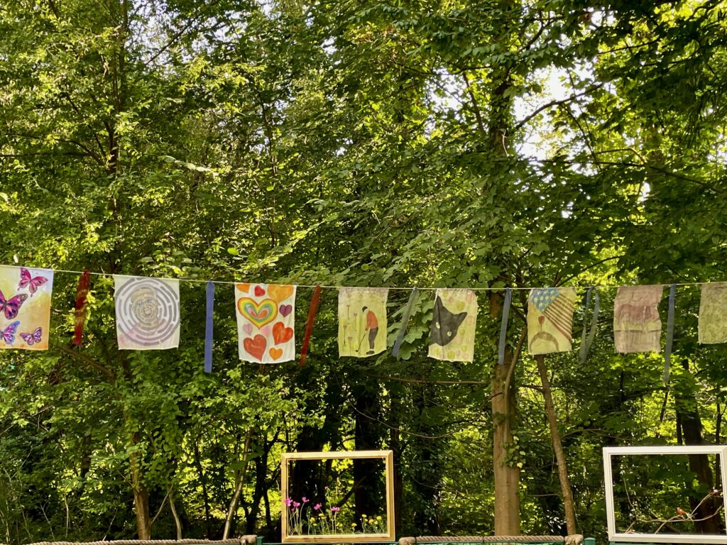 Erinnerungsecke im Garten der WGOR